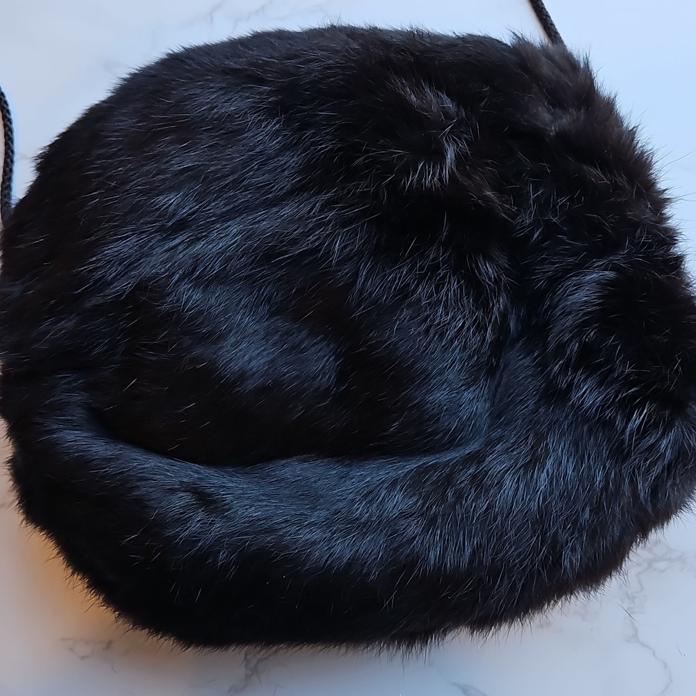 Vintage Caravelle Fashions 100% Rabbit Fur Hand Warmer Pouch